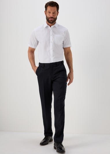 Taylor & Wright White Easy Care Regular Fit Short Sleeve Shirt