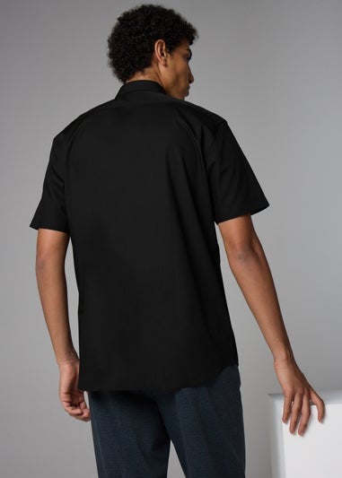 Taylor & Wright Black Easy Care Short Sleeve Shirt
