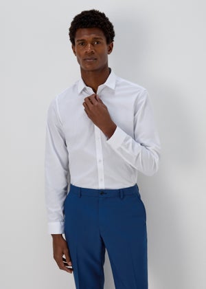 Taylor & Wright White Easy Care Slim Fit Shirt