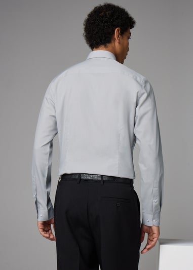 Taylor & Wright Grey Easy Care Slim Fit Shirt