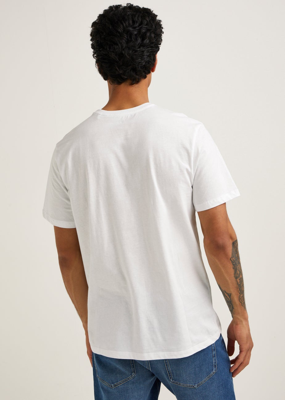 5 Pack White Crew Neck T-Shirts