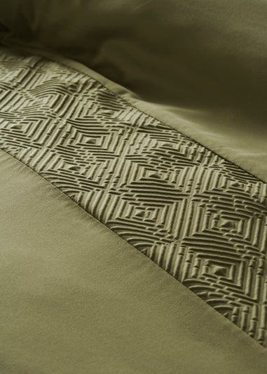 Green Panel Duvet Cover