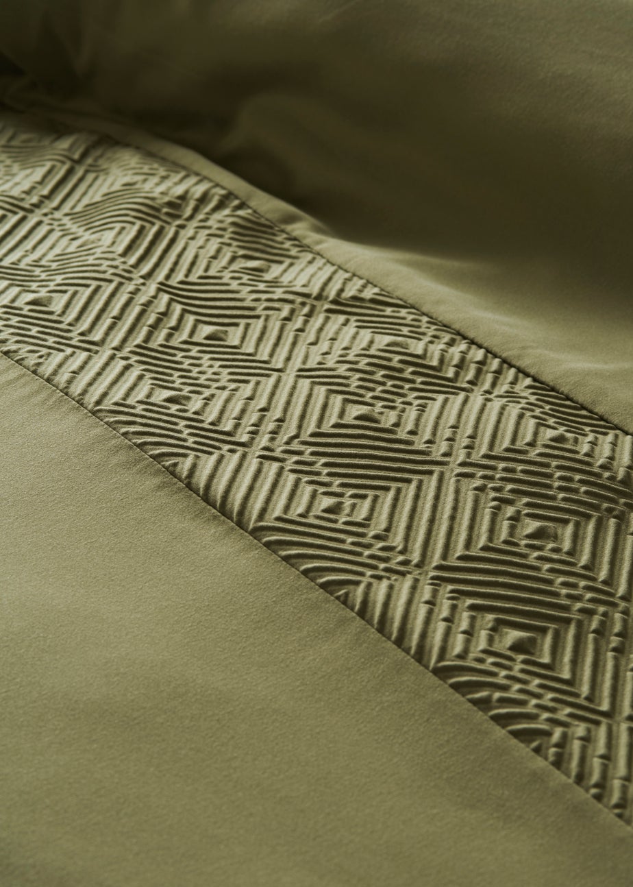 Green Panel Duvet Cover