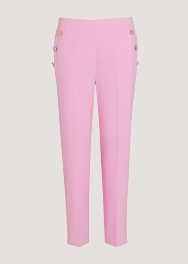 Be Beau Hazel Pink Crepe Trousers