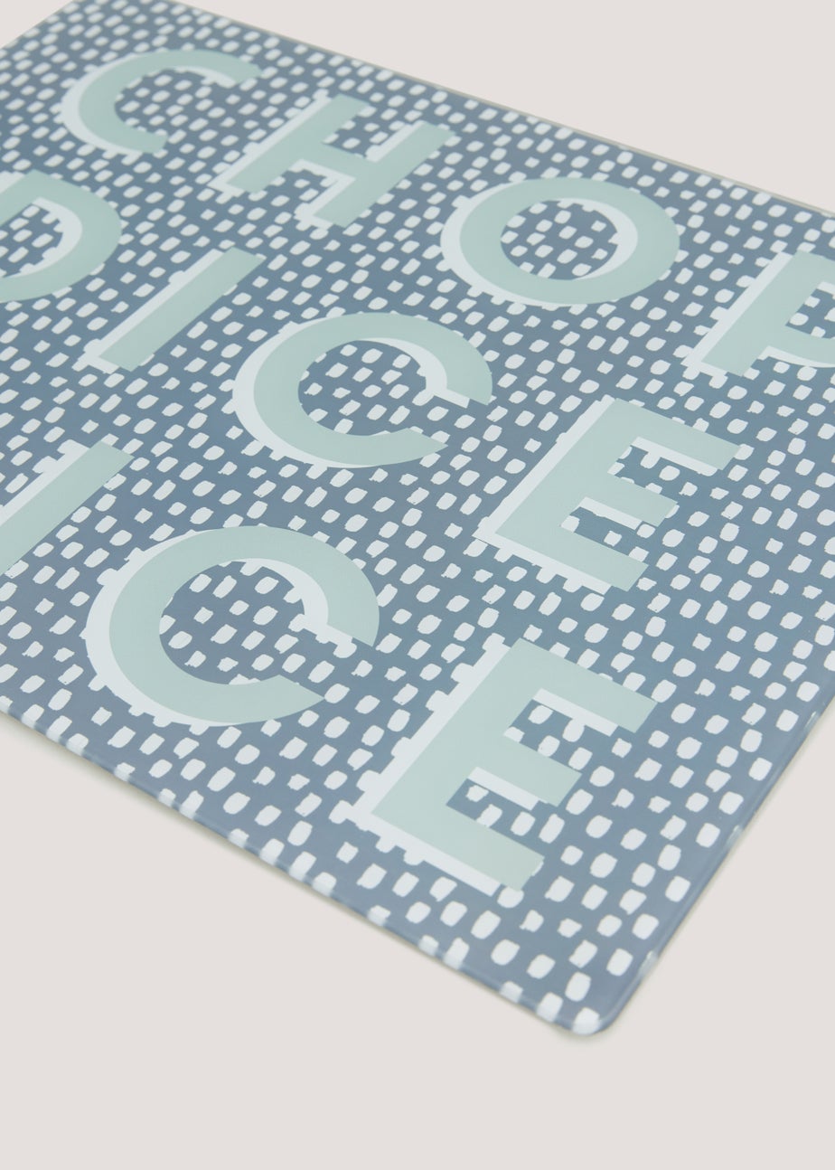 Glass Slogan Worktop Saver (39.5cm x 30cm)