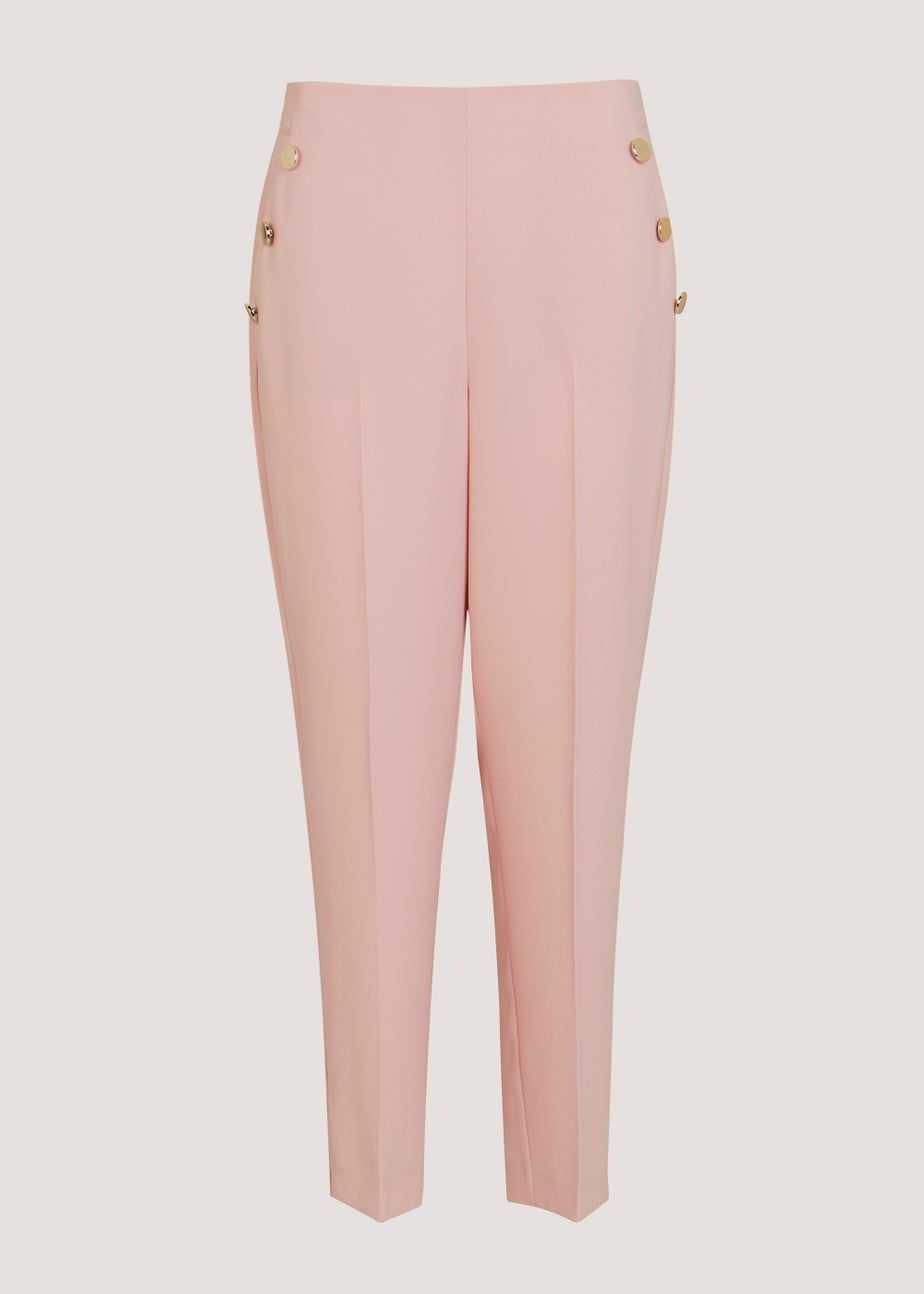 Et Vous Pink Button Suit Trousers