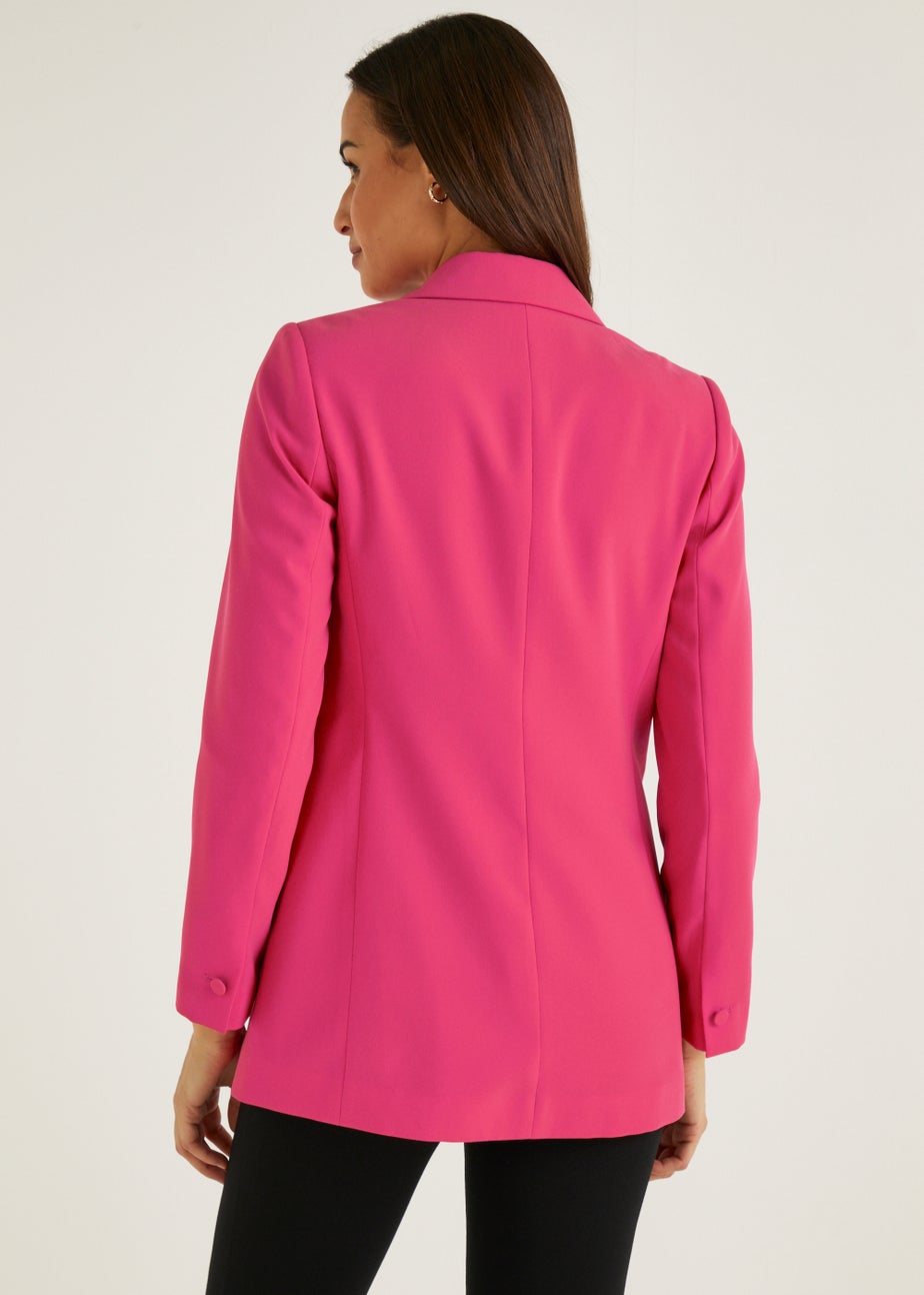 Et Vous Pink Crepe Blazer