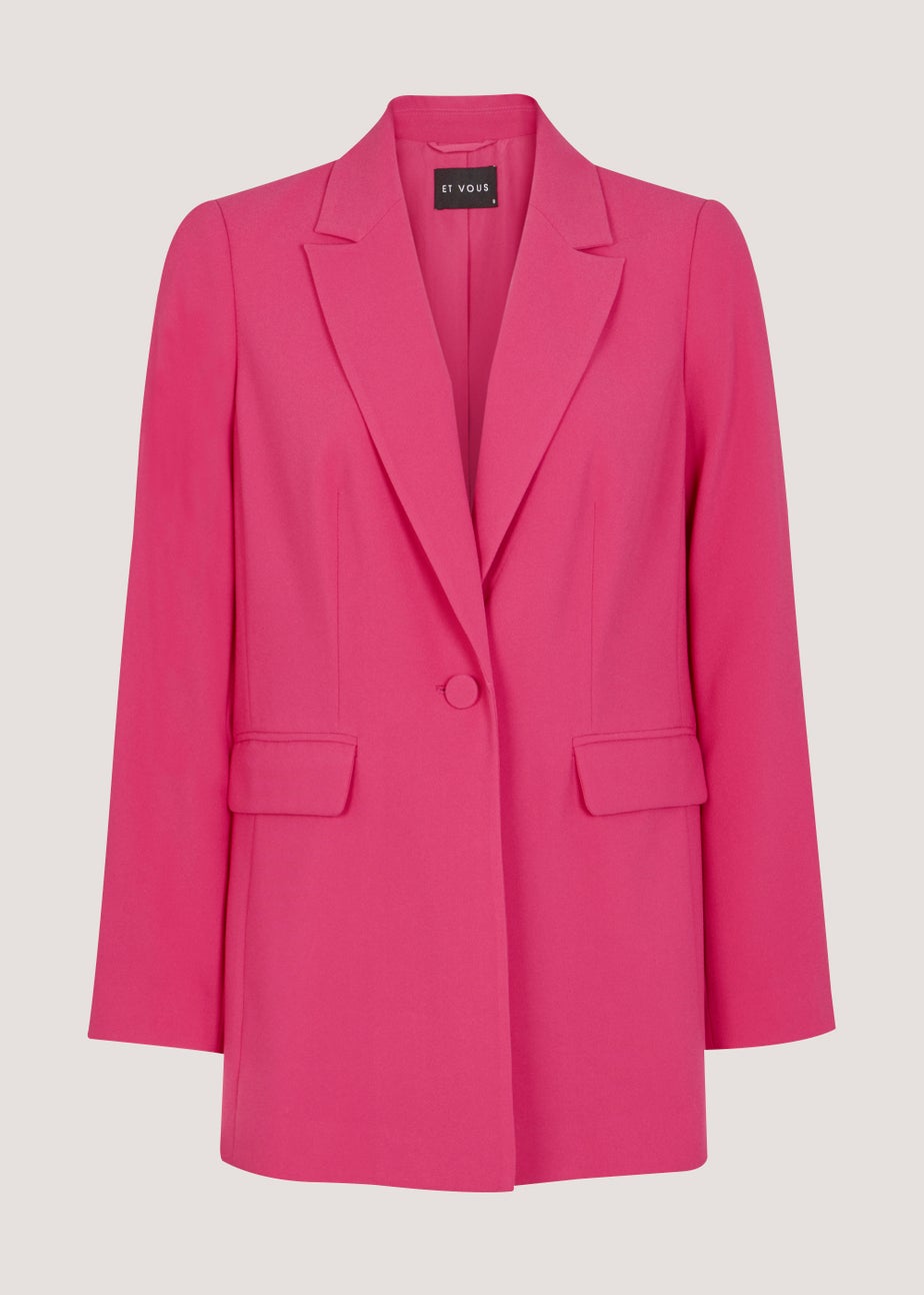 Et Vous Pink Crepe Blazer