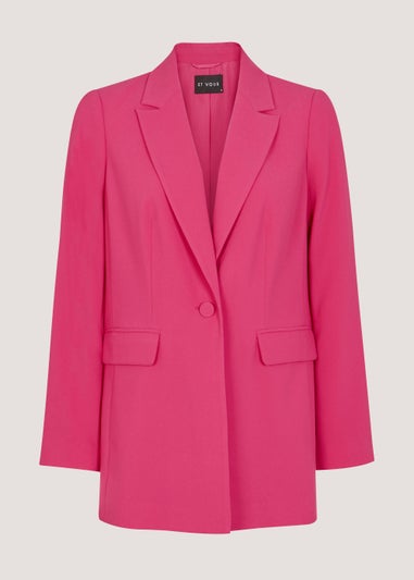 Et Vous Pink Crepe Blazer
