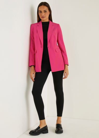 Et Vous Pink Crepe Blazer