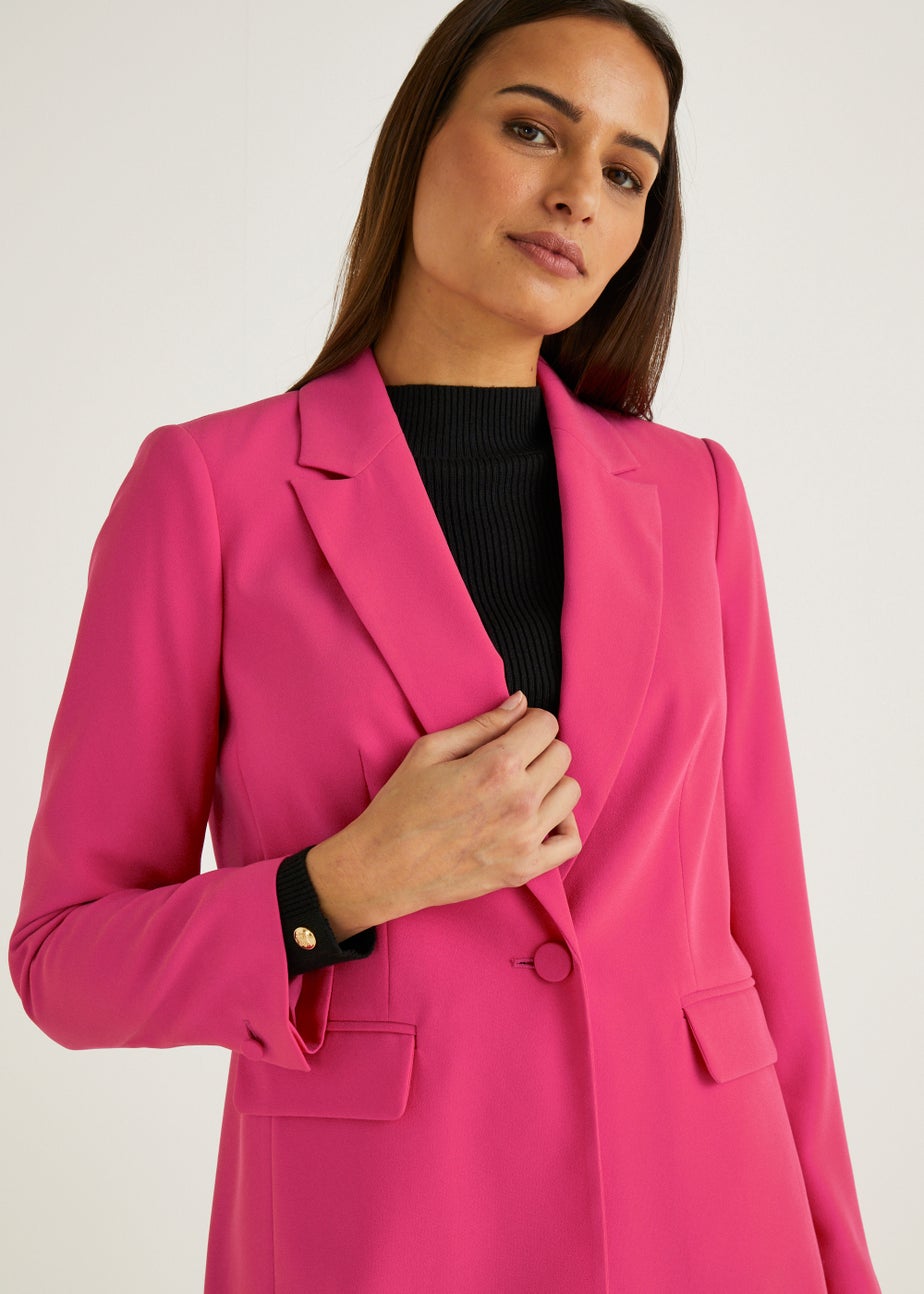 Et Vous Pink Crepe Blazer