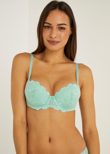 Green Lace Bra