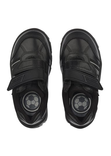 Start-Rite Luke Black School Shoes (Wide Fit G)