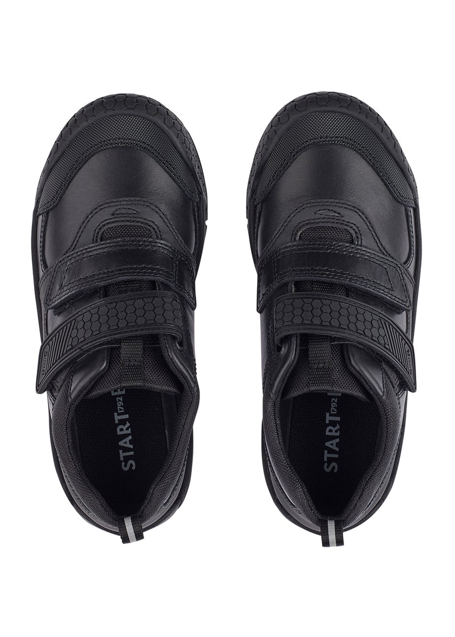 Start-Rite Strike Black School Shoes (Wide Fit G)