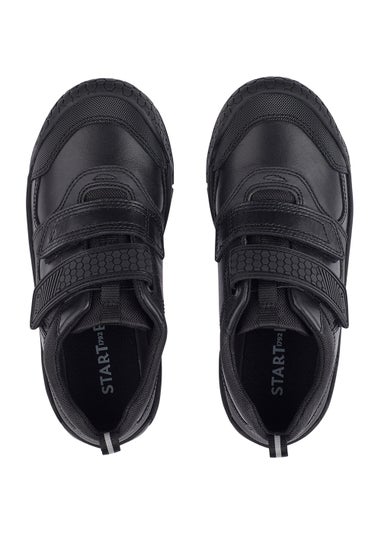 Start-Rite Strike Black School Shoes (Wide Fit G)