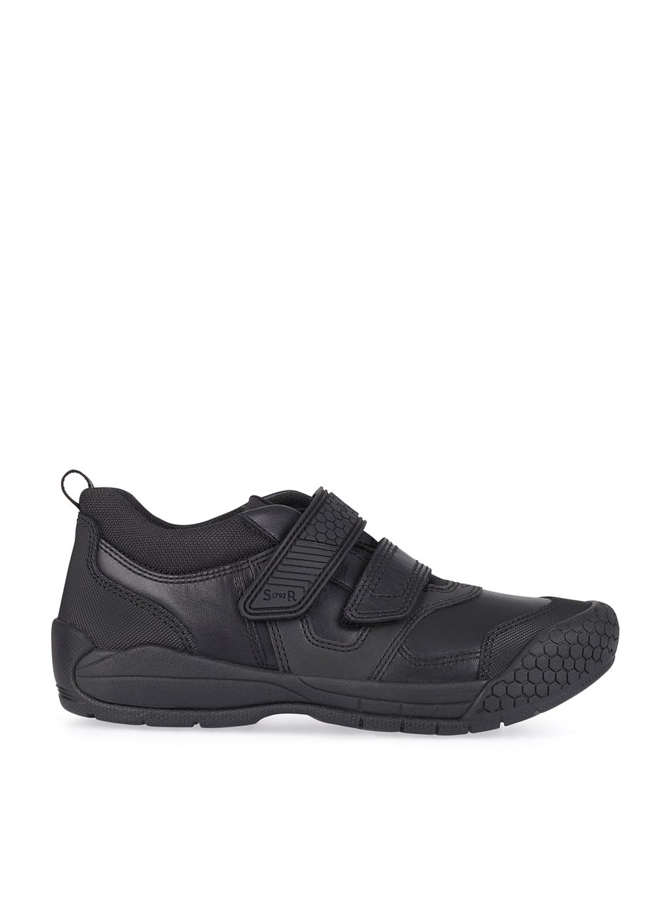Start-Rite Strike Black School Shoes (Wide Fit G)