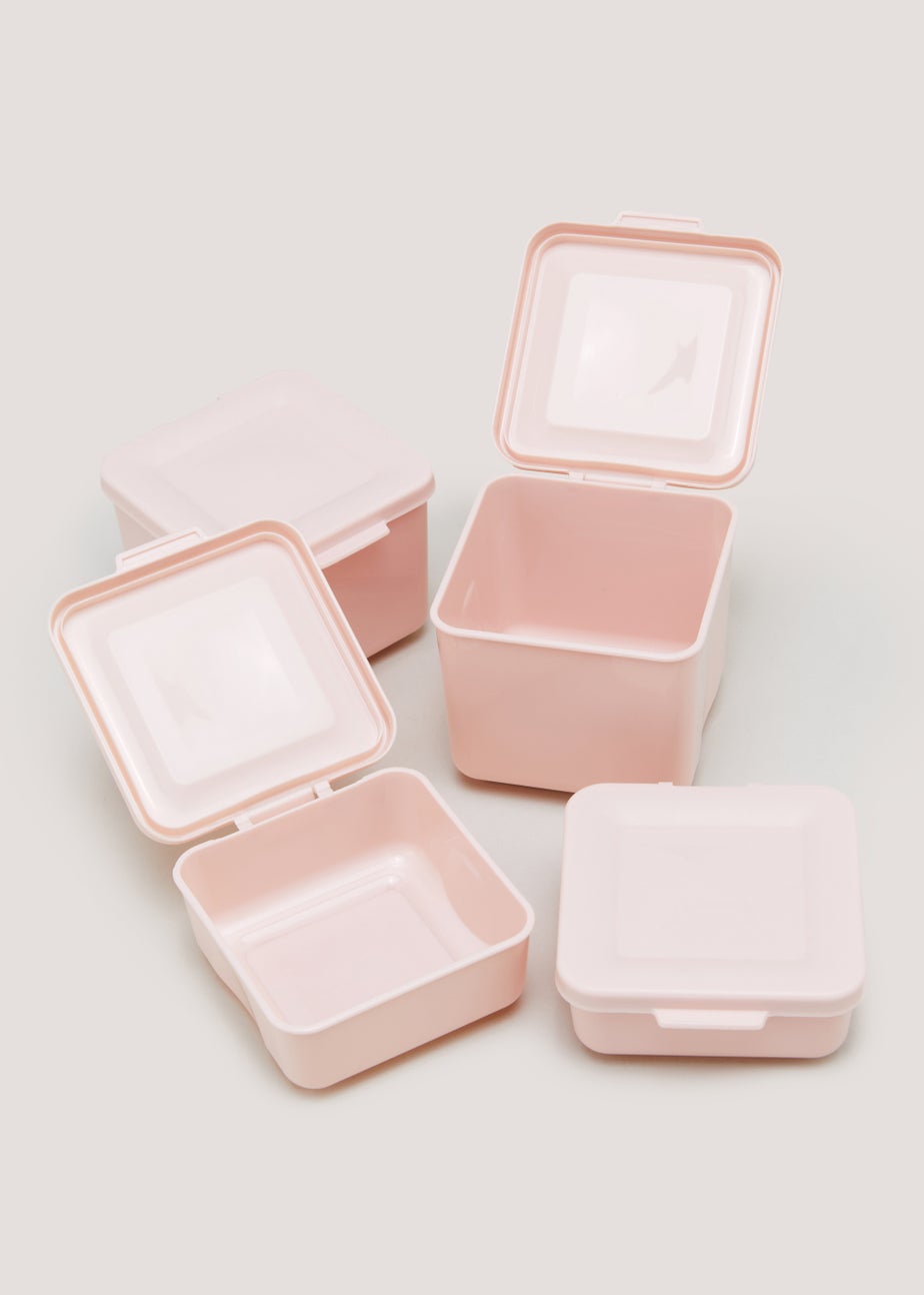4 Pack Pink Snack Pots