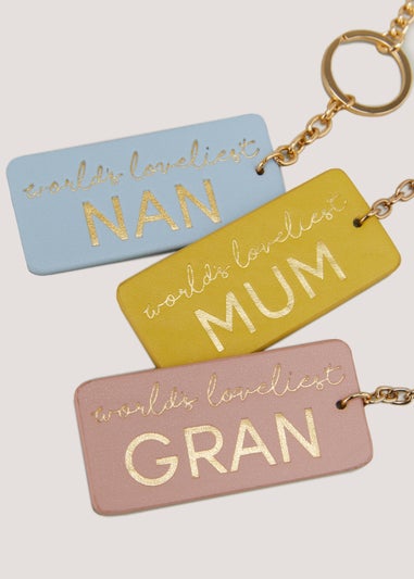 Pink World's Loveliest Gran Keyring