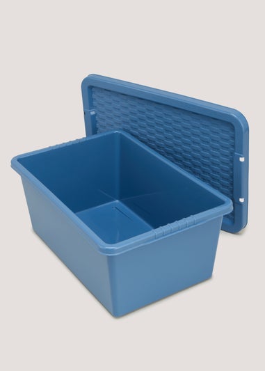 Blue Plastic Storage Box (12L)