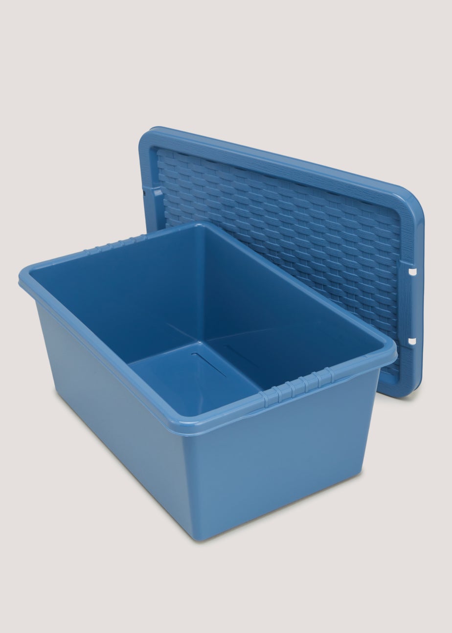 Blue Plastic Storage Box (12L)