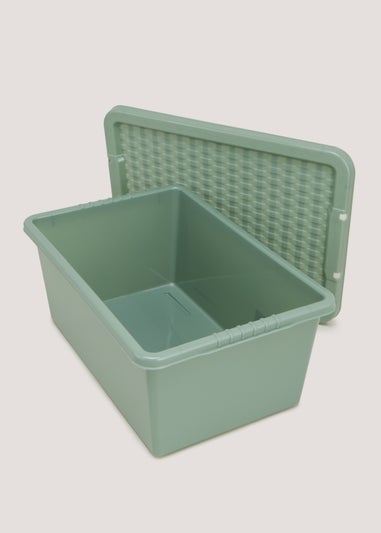 Green Plastic Storage Box (12L)