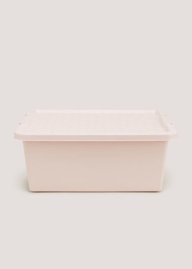 Pink Plastic Storage Box (12L)