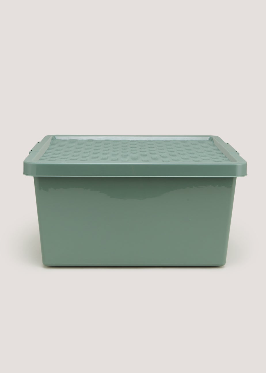 Green Plastic Storage Box (27L)
