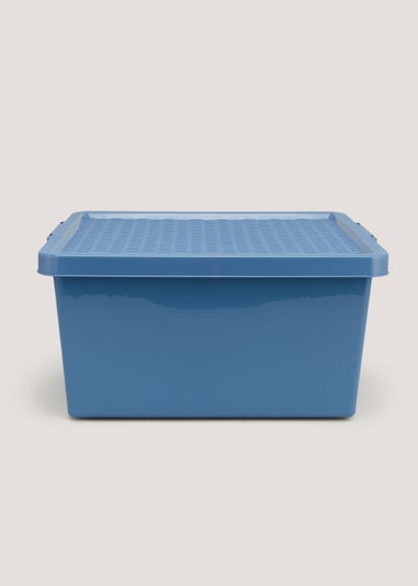 Blue Plastic Storage Box (27L)