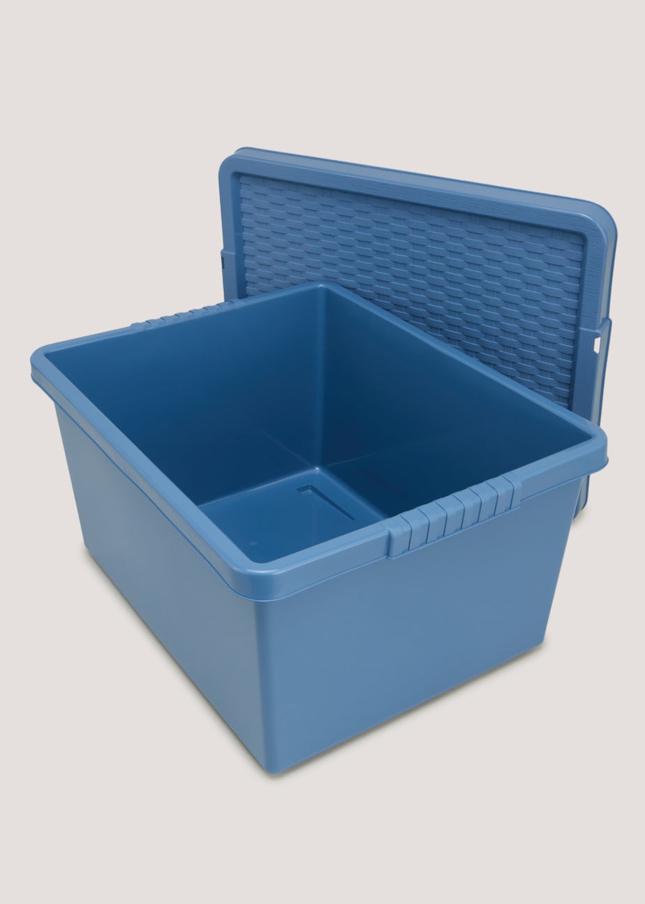 Blue Plastic Storage Box (27L)