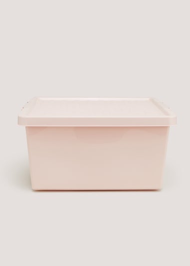Pink Plastic Storage Box (27L)