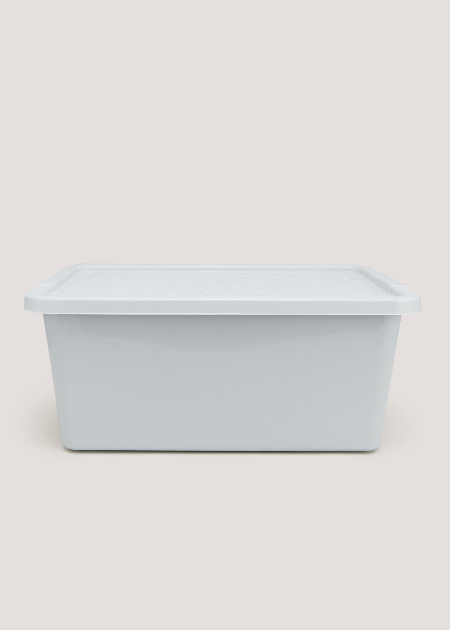 Grey Plastic Storage Box (45L)
