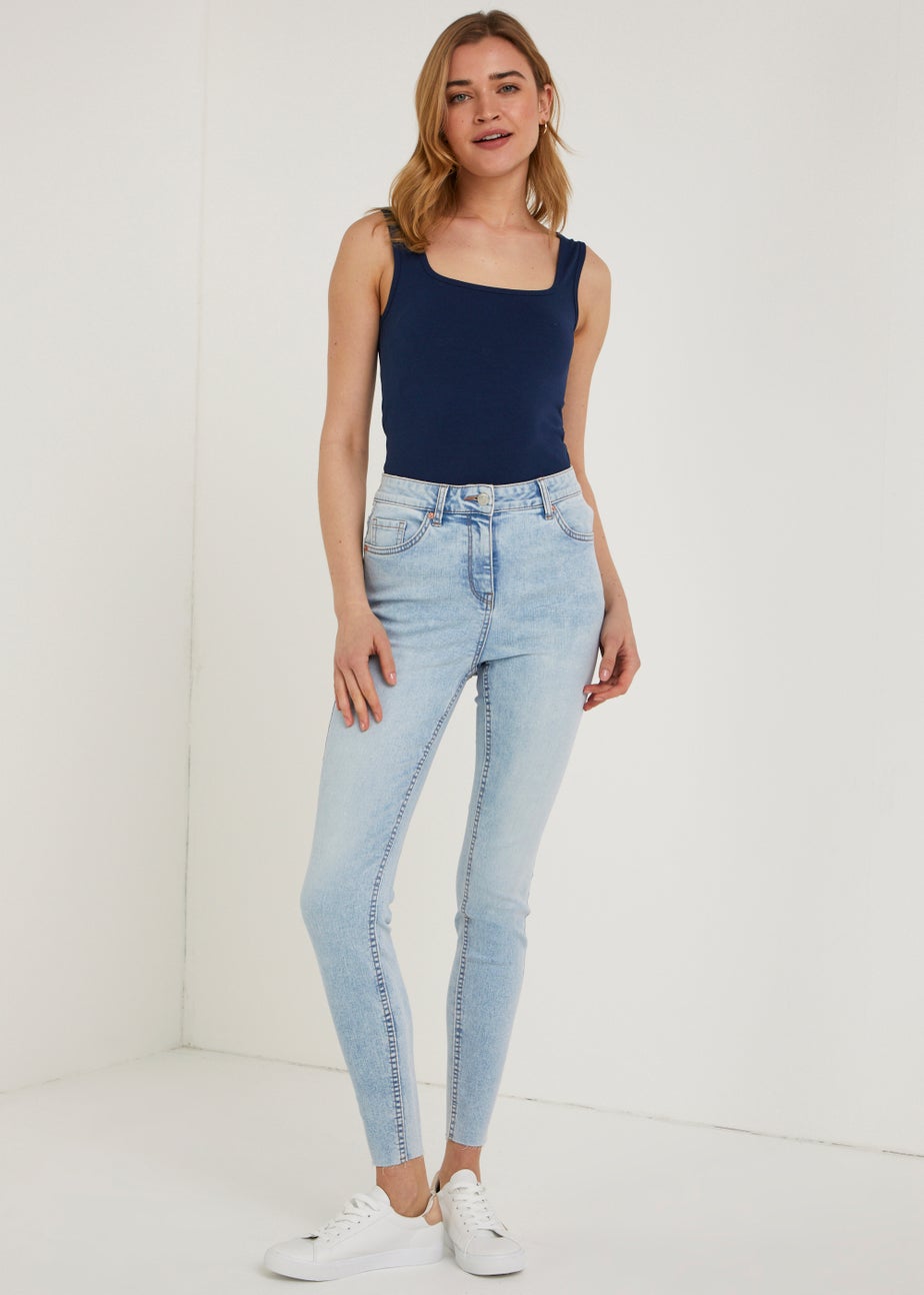 Papaya Petite April Light Wash Super Skinny Jeans