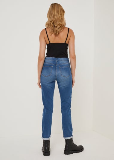 Papaya Petite Jolie Mid Wash Relaxed Skinny Jeans