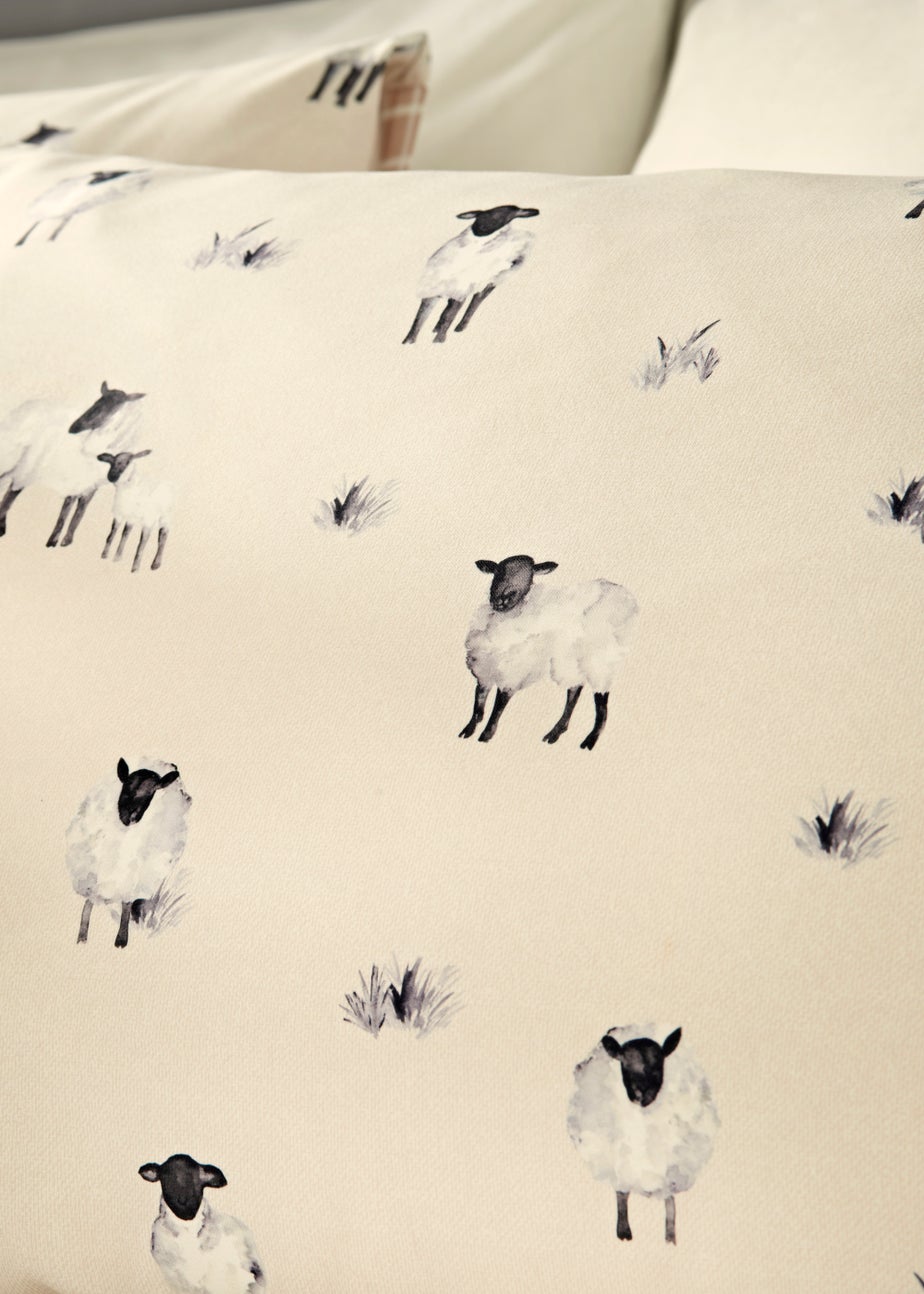 Natural Sheep Reversible Duvet Cover