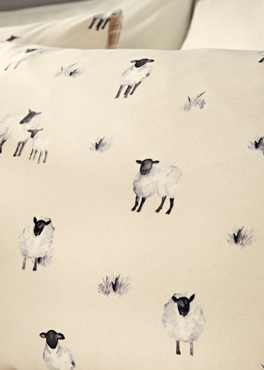 Natural Sheep Reversible Duvet Cover