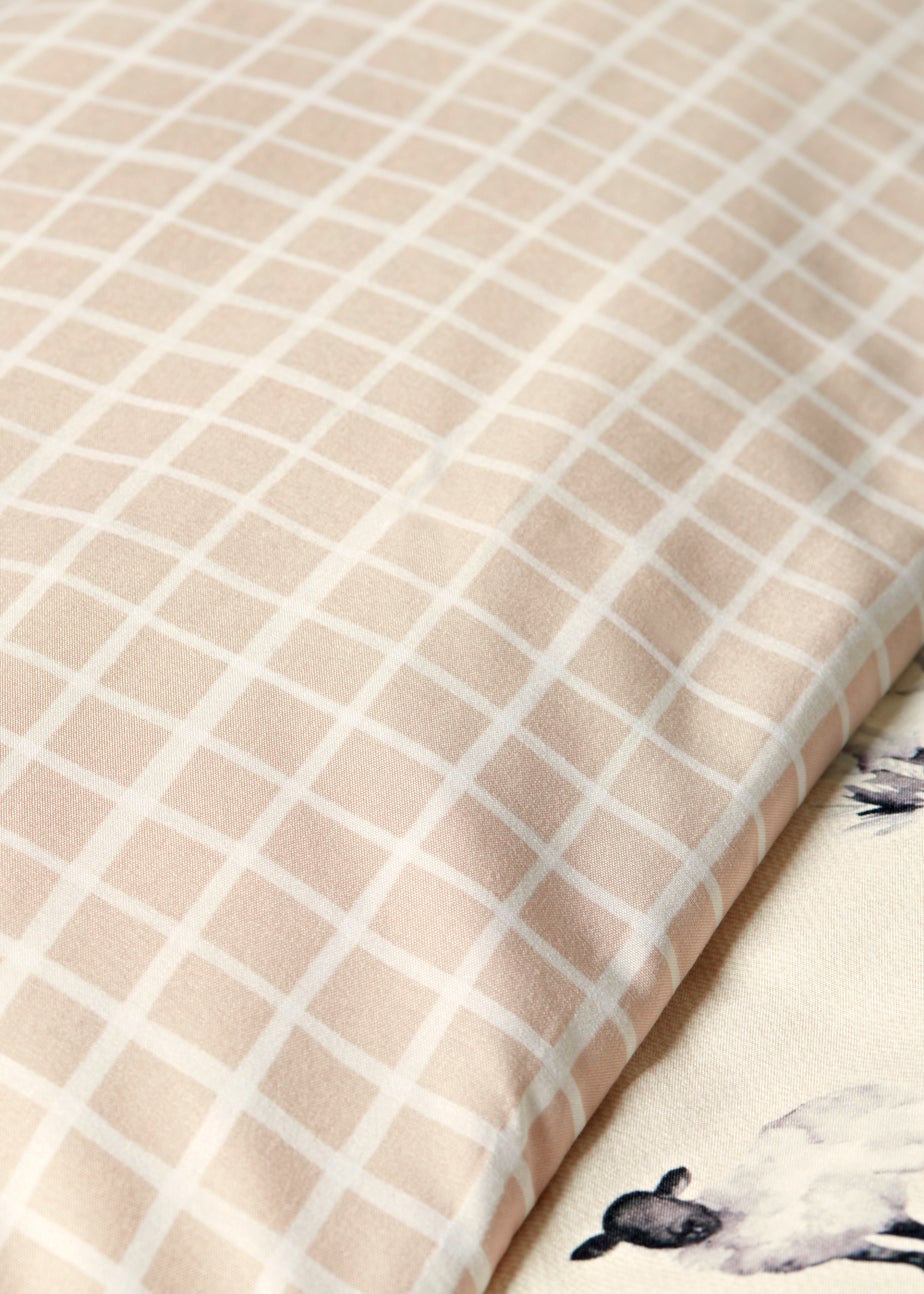 Natural Sheep Reversible Duvet Cover