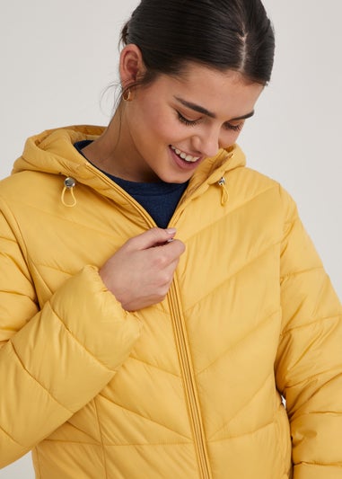 Mustard Short Padded Coat