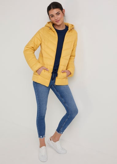 Mustard Short Padded Coat