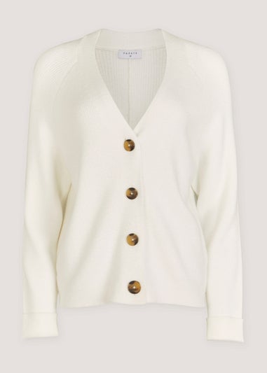 Ecru Button Cardigan