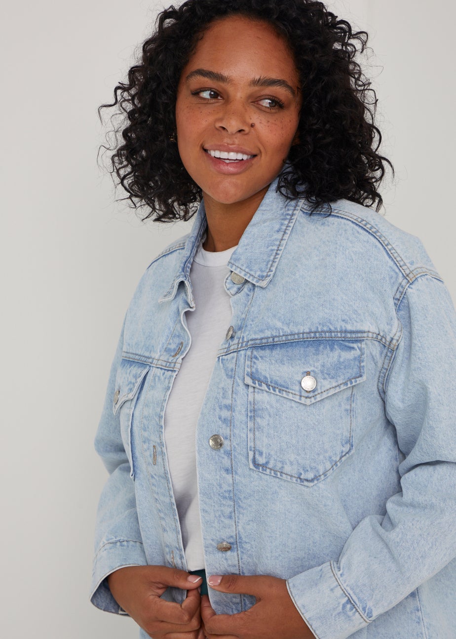 Light Wash Denim Shacket