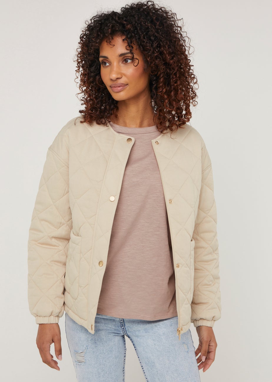 Stone Quilted Jacket