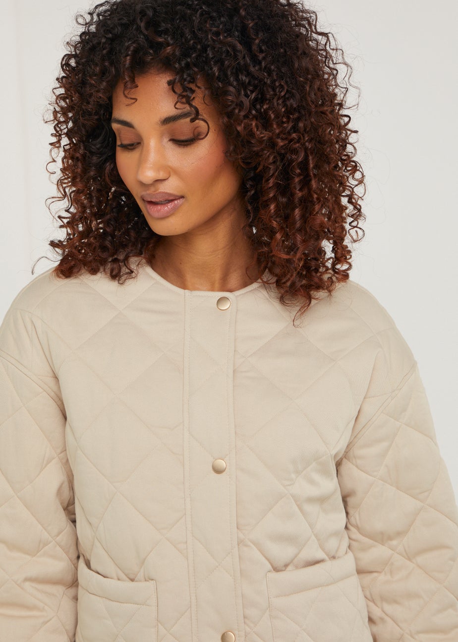 Stone Quilted Jacket
