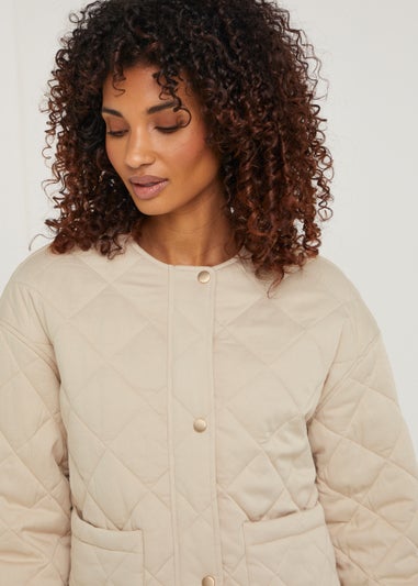 Stone Quilted Jacket