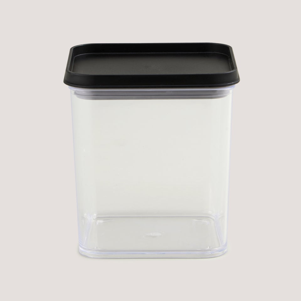 Black Lid Stackable Food Storage (1L)