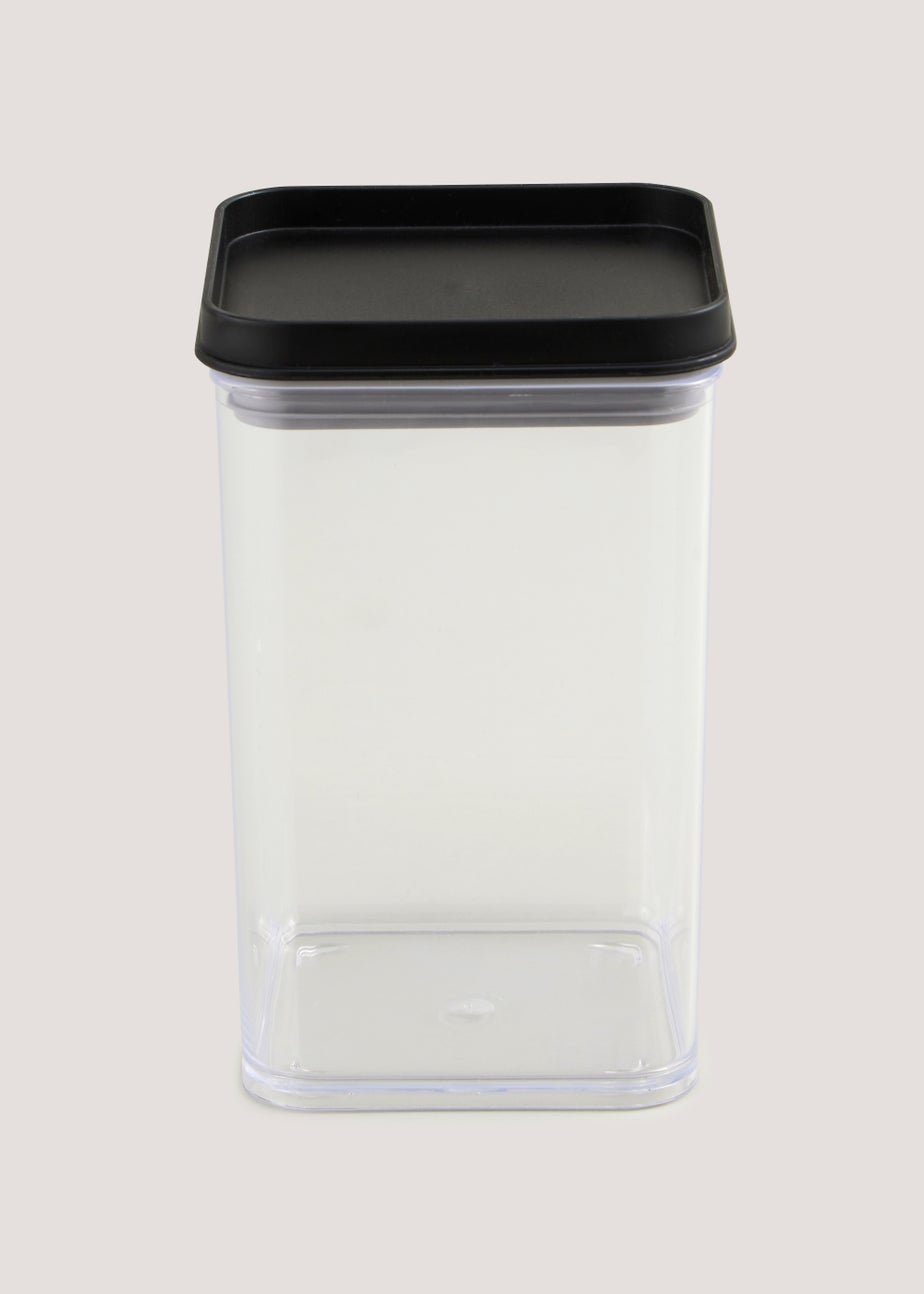 Black Lid Stackable Food Storage (1L)
