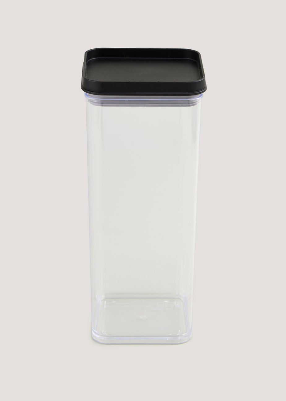 Black Lid Stackable Food Storage (1.5L)