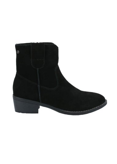Hush Puppies Ivy Black Ankle Boots