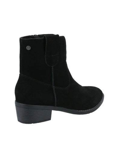 Hush Puppies Ivy Black Ankle Boots