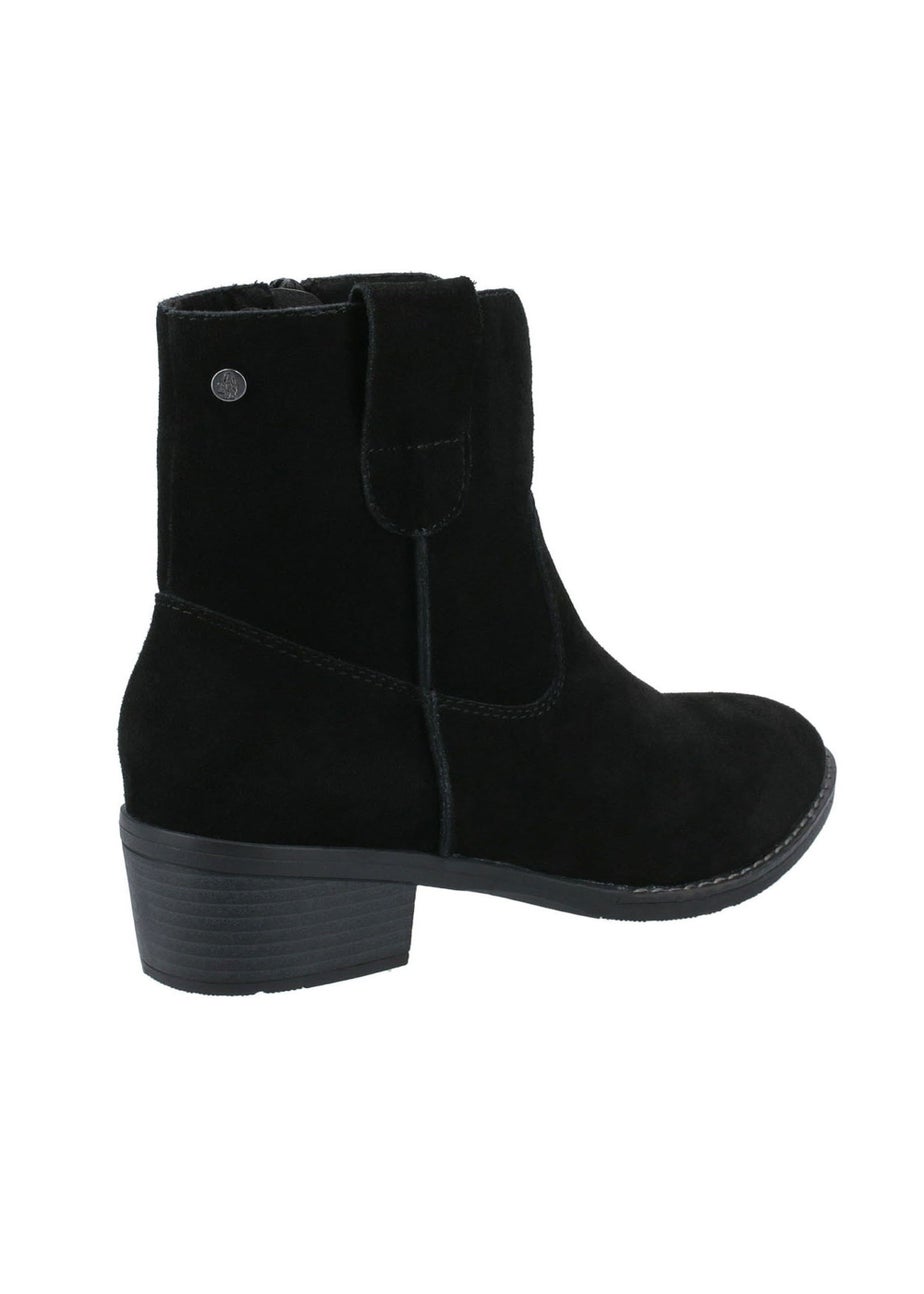 Hush Puppies Ivy Black Ankle Boots