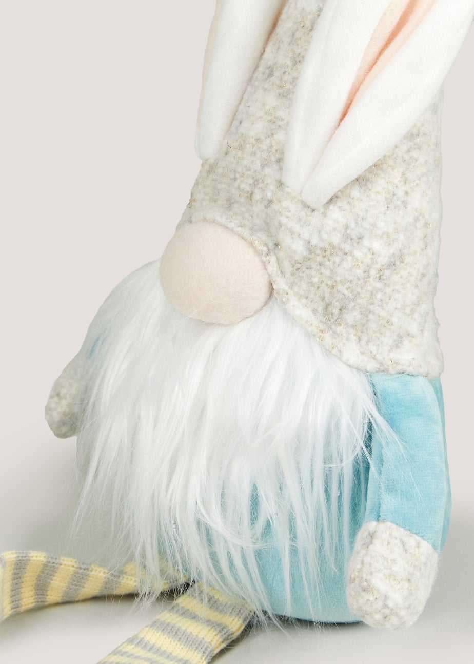 Blue Sitting Gnome (18.5cm x 9.5cm x 39.5cm)